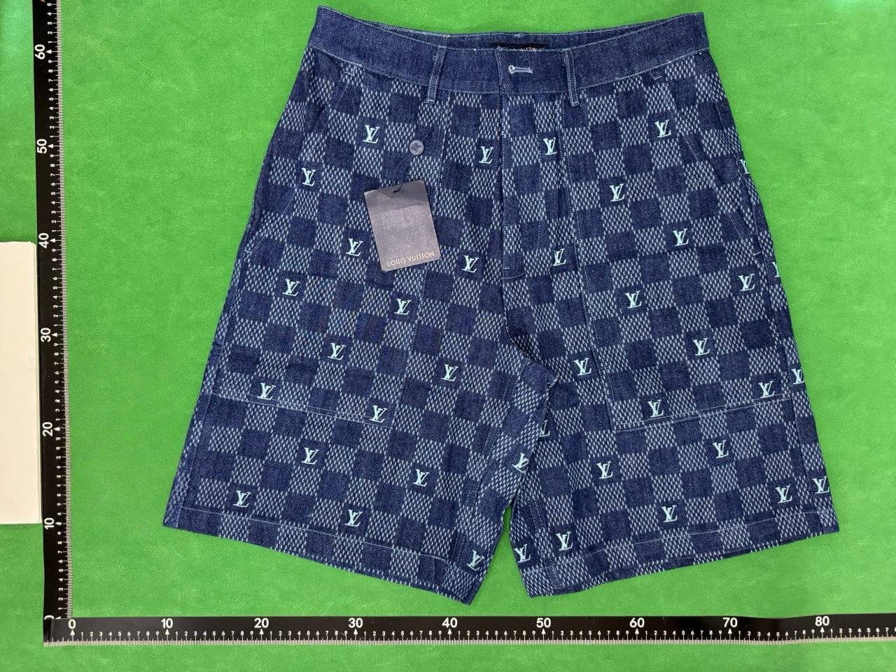 Louis vuitton denim suit&Denim shorts