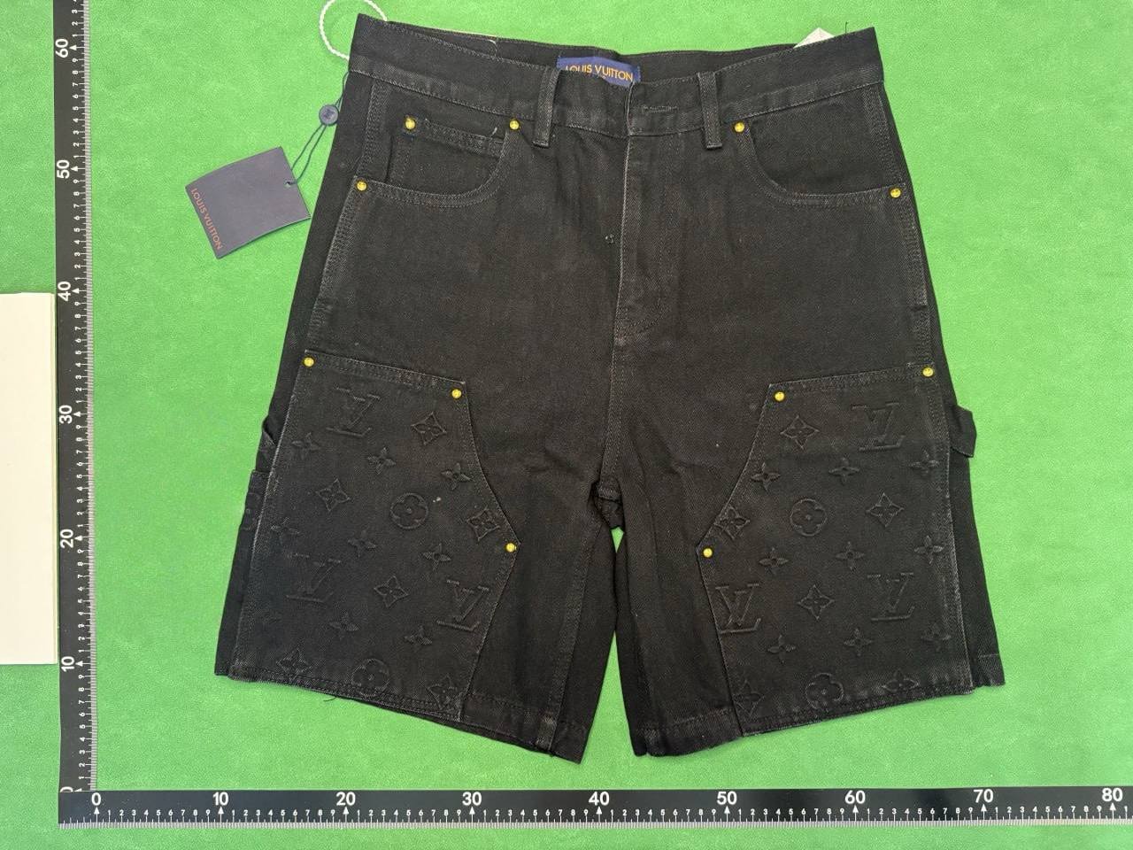 Louis vuitton denim suit&Denim shorts