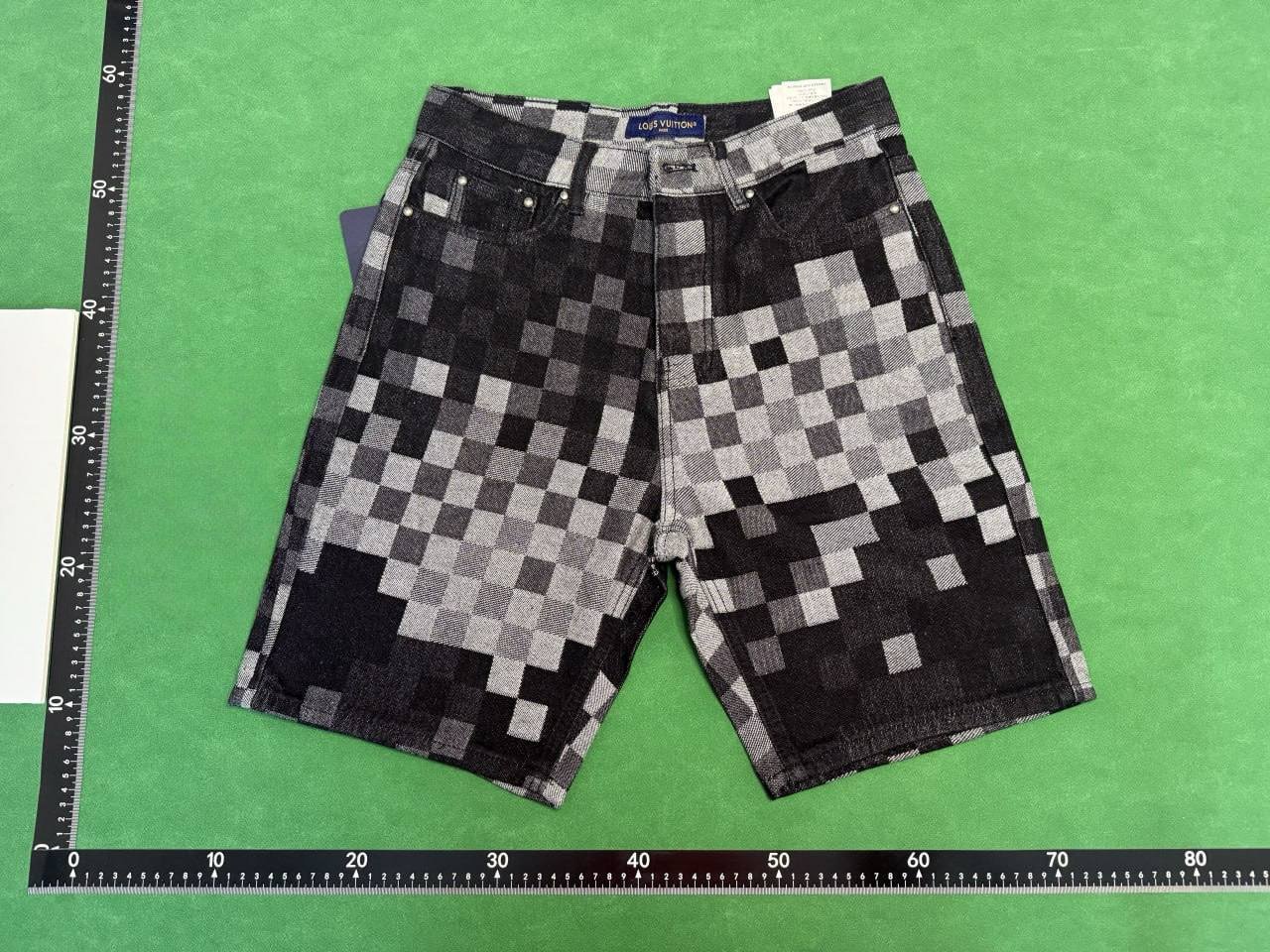 Louis vuitton denim suit&Denim shorts