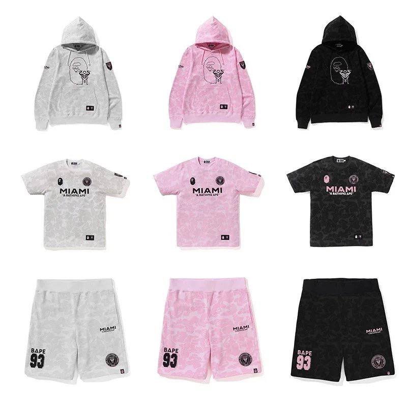  Miami Bape Tee Shorts Hoodie Suit T-shirt